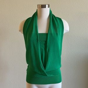 Green halter top